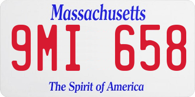 MA license plate 9MI658