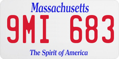 MA license plate 9MI683