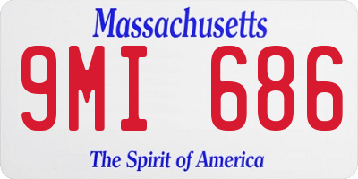 MA license plate 9MI686