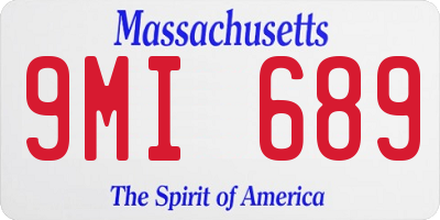 MA license plate 9MI689