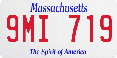MA license plate 9MI719
