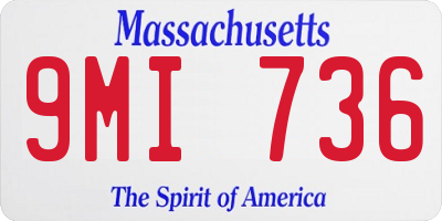 MA license plate 9MI736