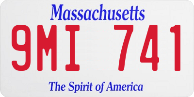 MA license plate 9MI741