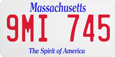 MA license plate 9MI745