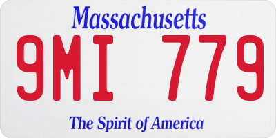 MA license plate 9MI779