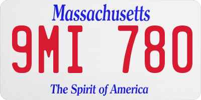 MA license plate 9MI780