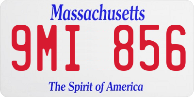MA license plate 9MI856