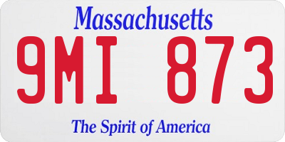 MA license plate 9MI873