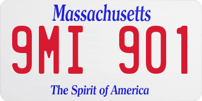 MA license plate 9MI901
