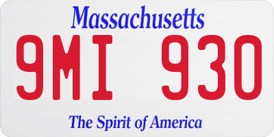 MA license plate 9MI930