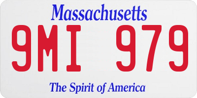 MA license plate 9MI979