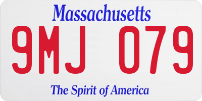 MA license plate 9MJ079