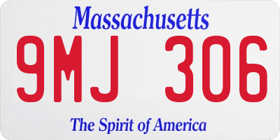 MA license plate 9MJ306
