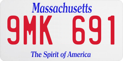 MA license plate 9MK691