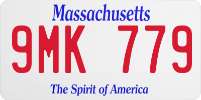 MA license plate 9MK779