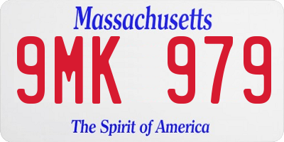 MA license plate 9MK979
