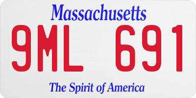 MA license plate 9ML691