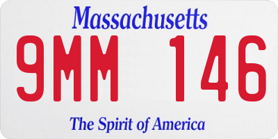 MA license plate 9MM146