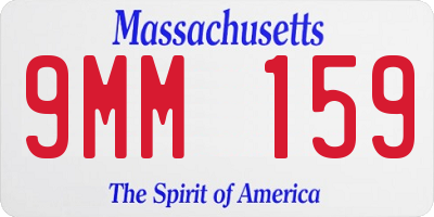 MA license plate 9MM159