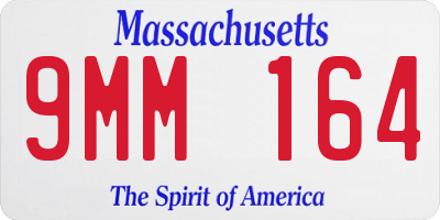 MA license plate 9MM164