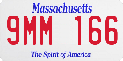 MA license plate 9MM166