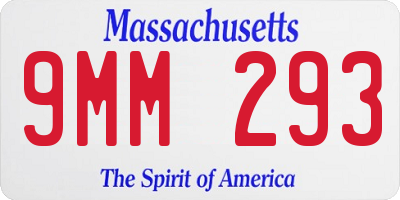 MA license plate 9MM293