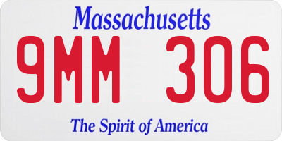 MA license plate 9MM306