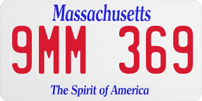 MA license plate 9MM369