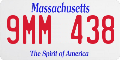 MA license plate 9MM438