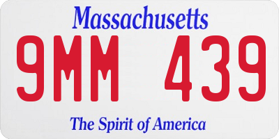 MA license plate 9MM439