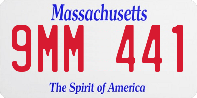 MA license plate 9MM441