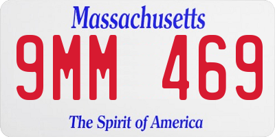 MA license plate 9MM469