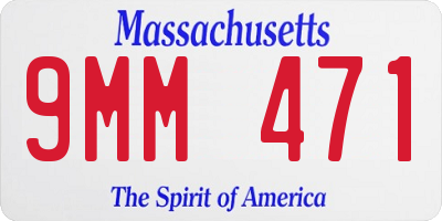 MA license plate 9MM471