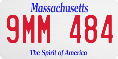 MA license plate 9MM484