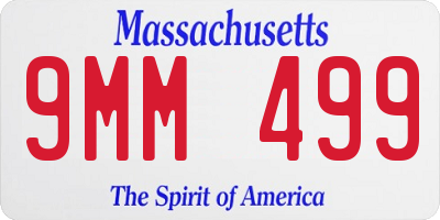 MA license plate 9MM499