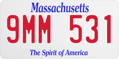 MA license plate 9MM531