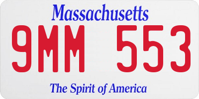 MA license plate 9MM553
