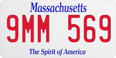 MA license plate 9MM569