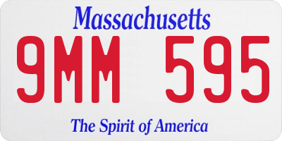 MA license plate 9MM595