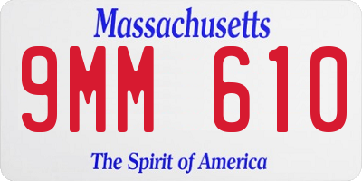 MA license plate 9MM610