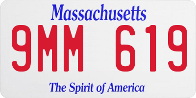 MA license plate 9MM619