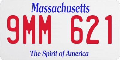 MA license plate 9MM621