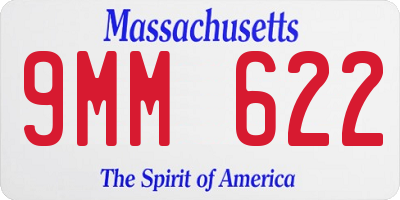 MA license plate 9MM622