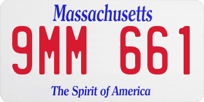MA license plate 9MM661