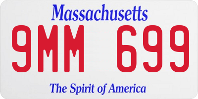 MA license plate 9MM699