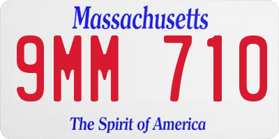 MA license plate 9MM710