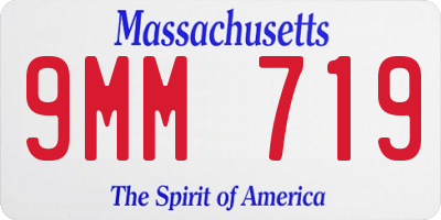 MA license plate 9MM719