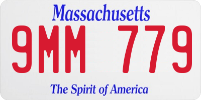 MA license plate 9MM779