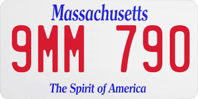 MA license plate 9MM790