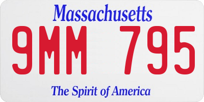 MA license plate 9MM795